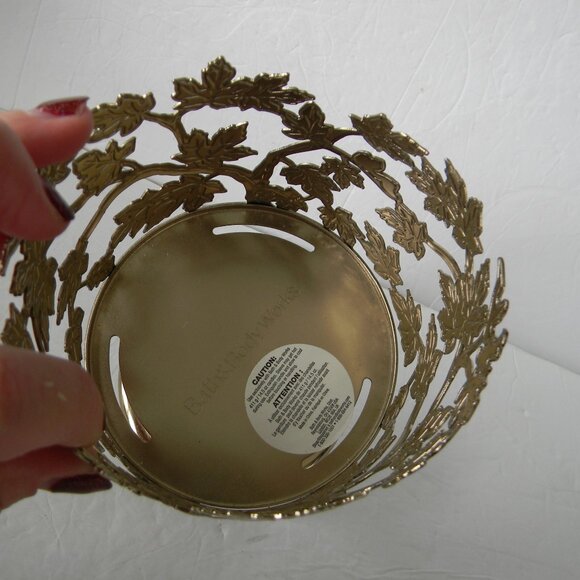 Bath & Body Works FALL LEAVES Candle Holder * 3-Wick * Fall * Pedestal - Picture 4 of 6